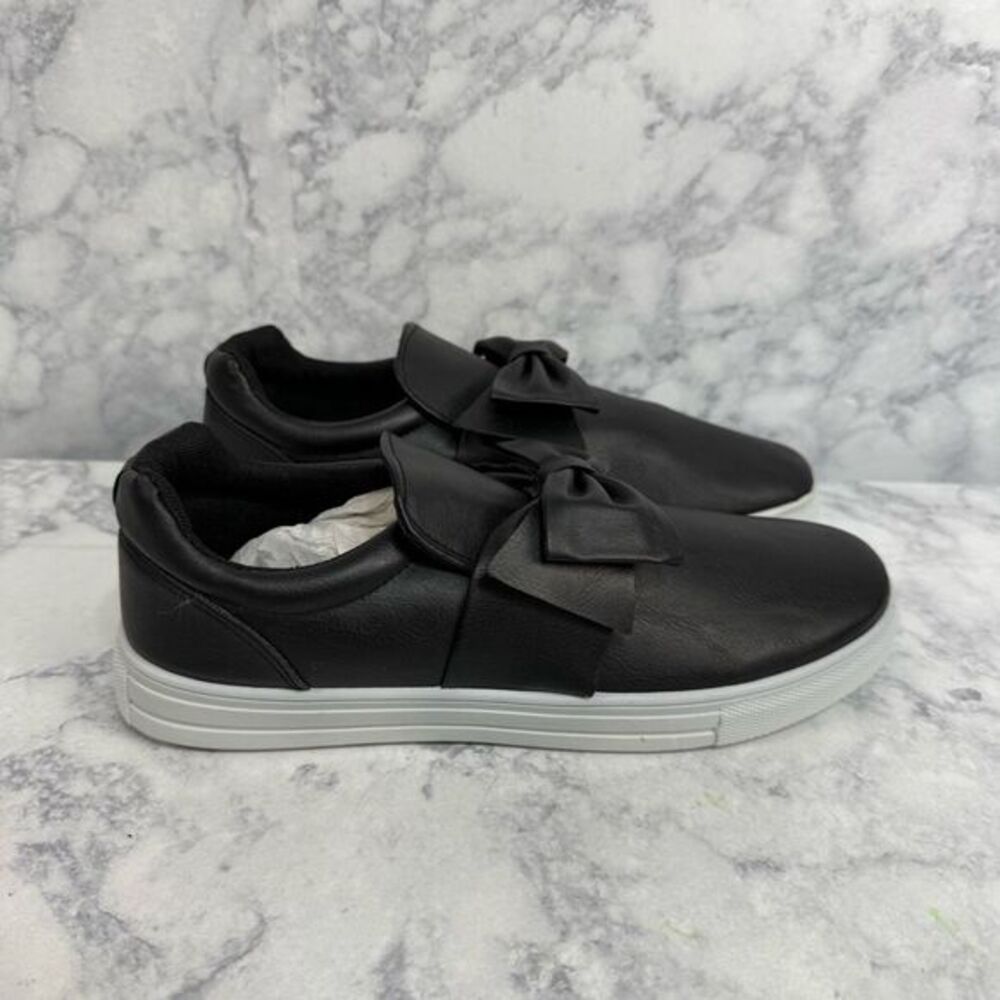 Olivia Miller Black Sneakers with Bow
